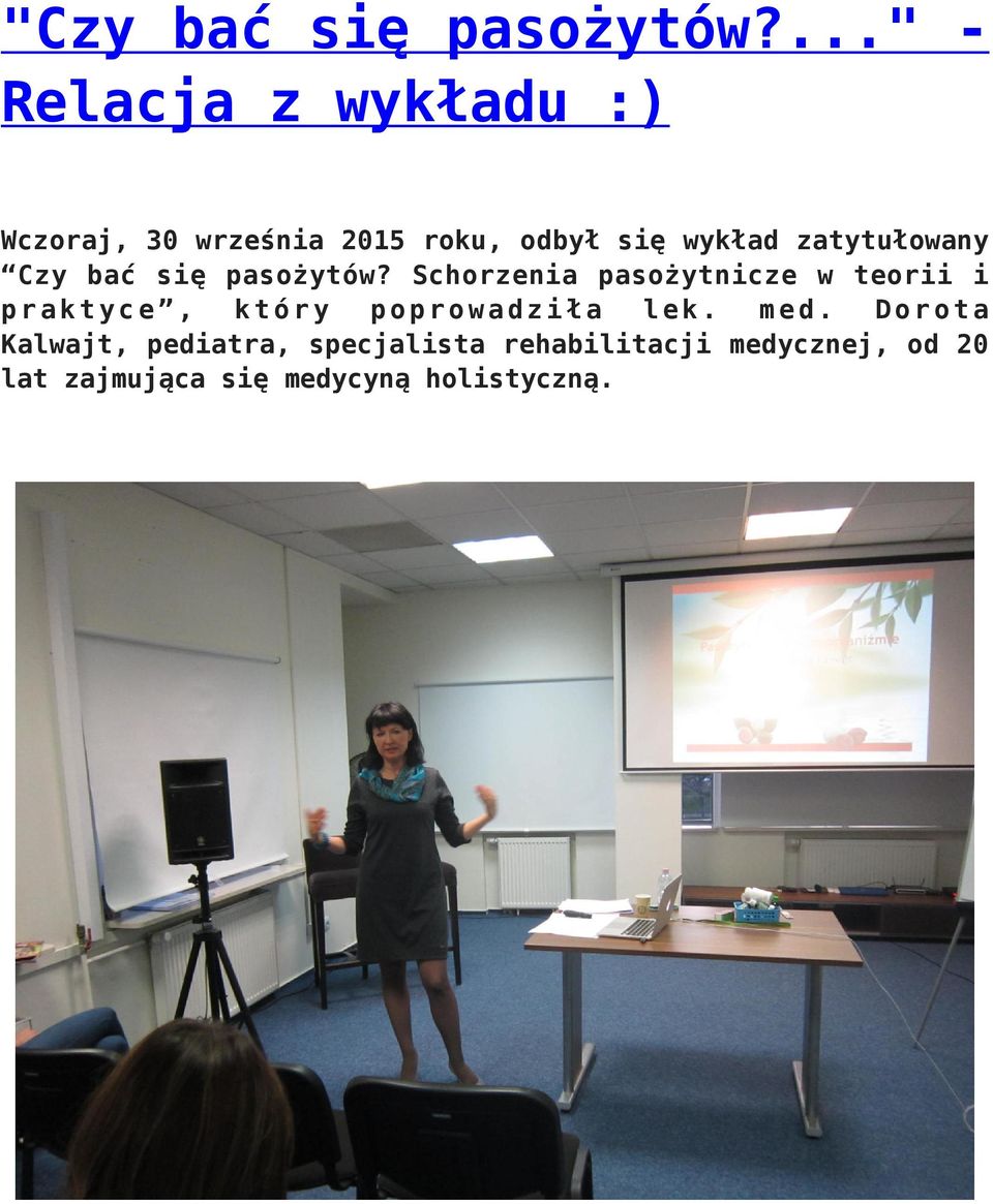 zatytułowany Czy bać się pasożytów?