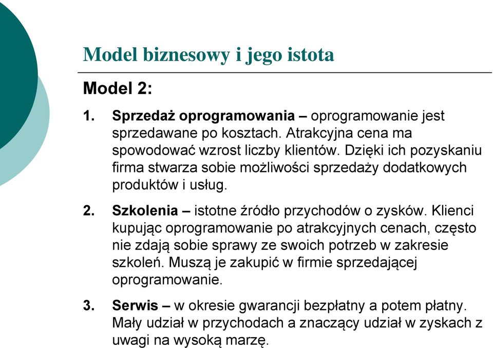 Szkolenia istotne źródło przychodów o zysków.