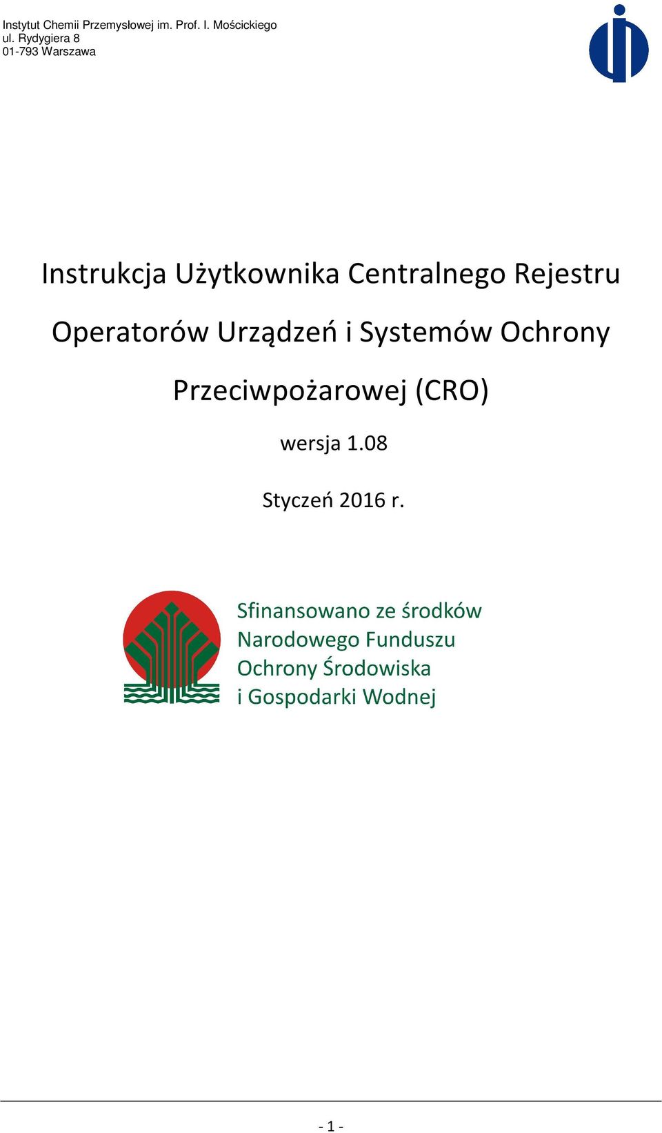 Systemów Ochrony Przeciwpożarowej