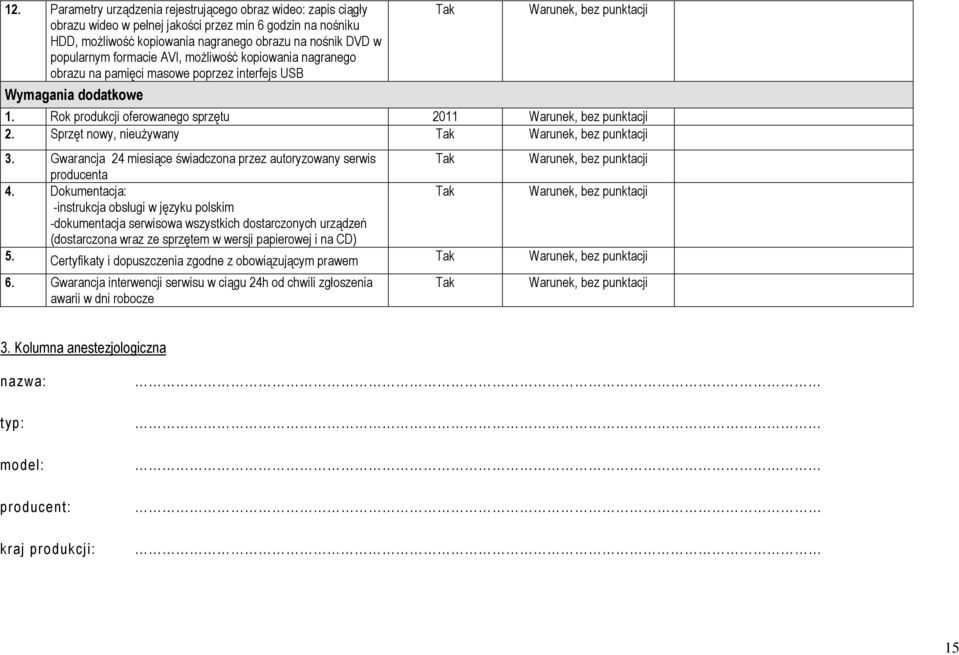 Gwarancja 24 miesiące świadczona przez autoryzowany serwis producenta 4.