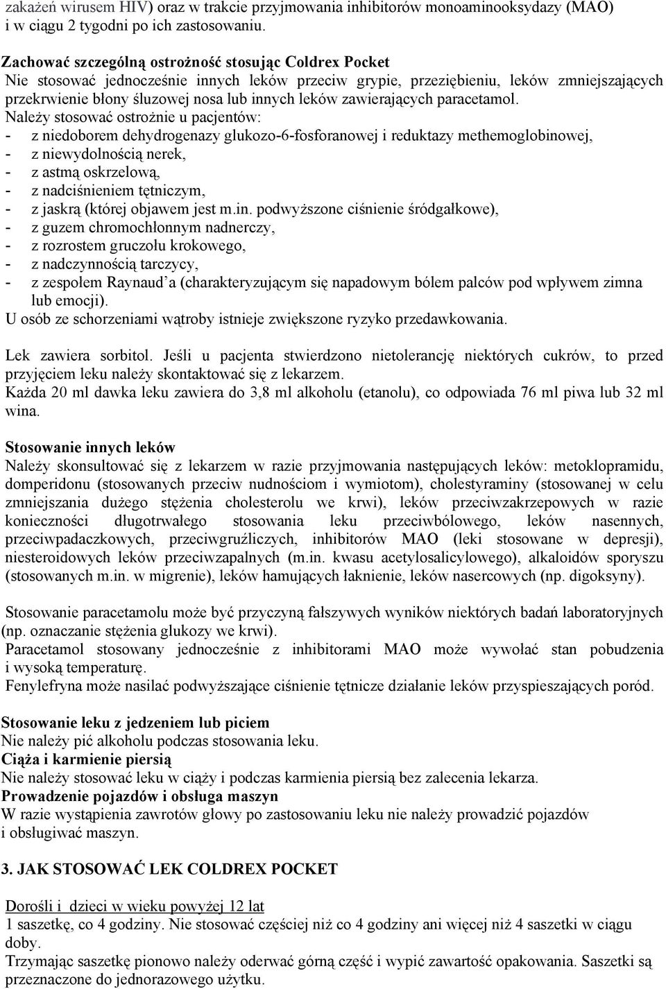 zawierających paracetamol.