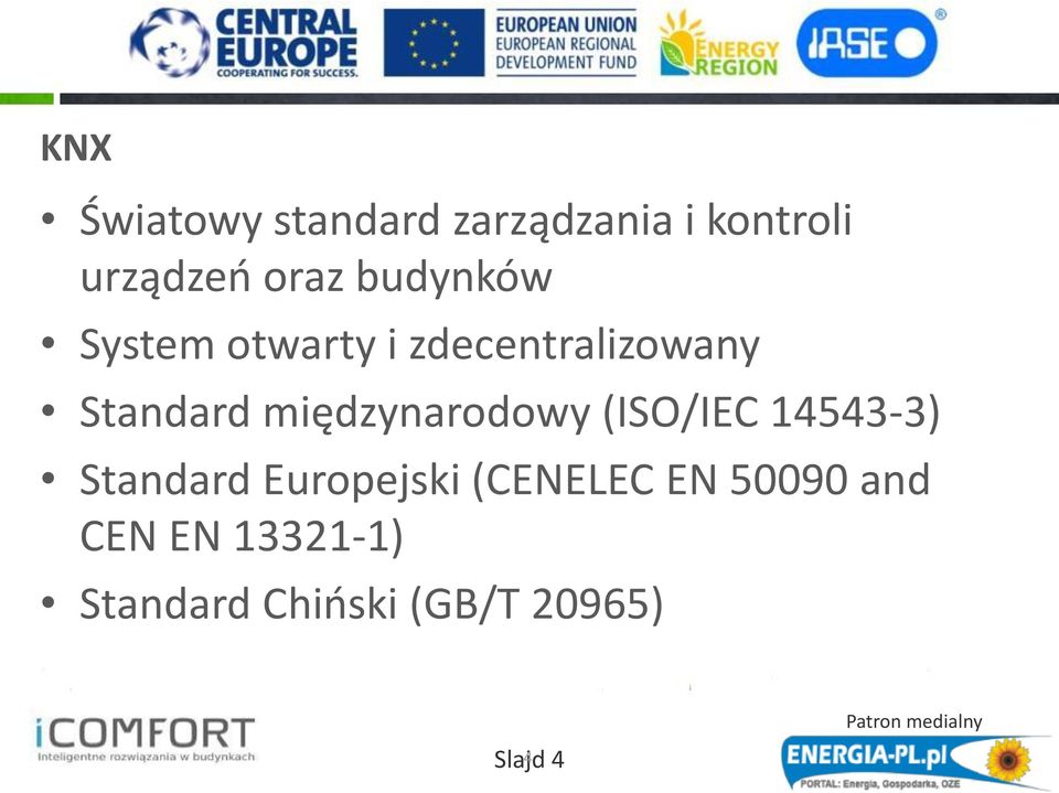 międzynarodowy (ISO/IEC 14543-3) Standard Europejski