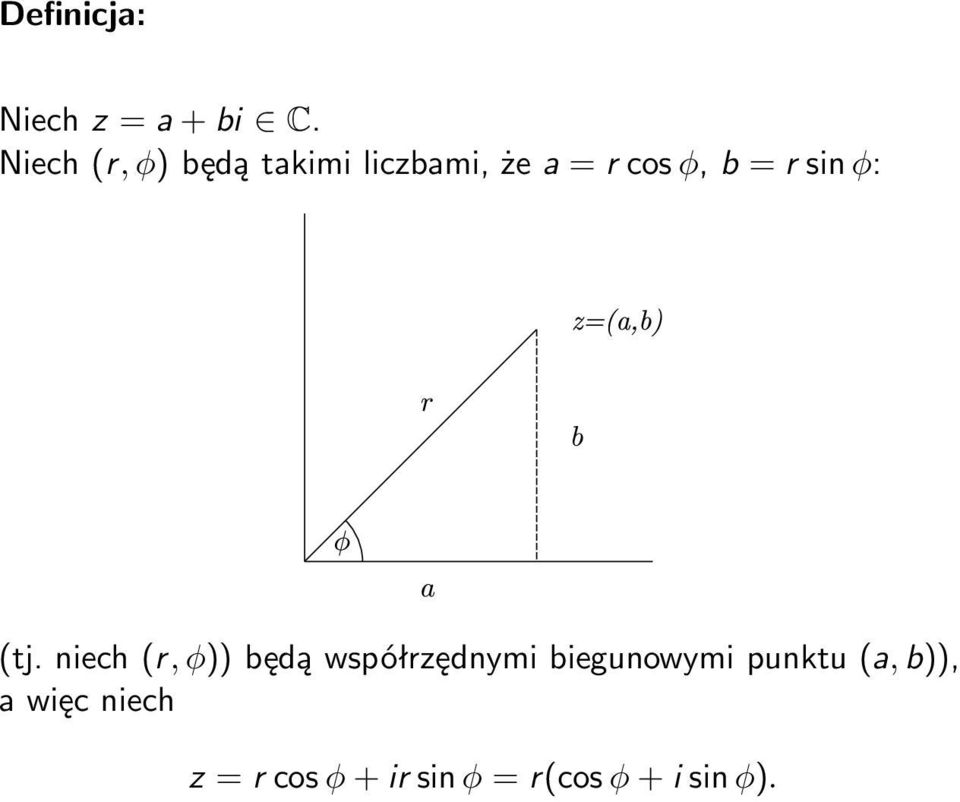 φ,b=rsinφ: (tj.