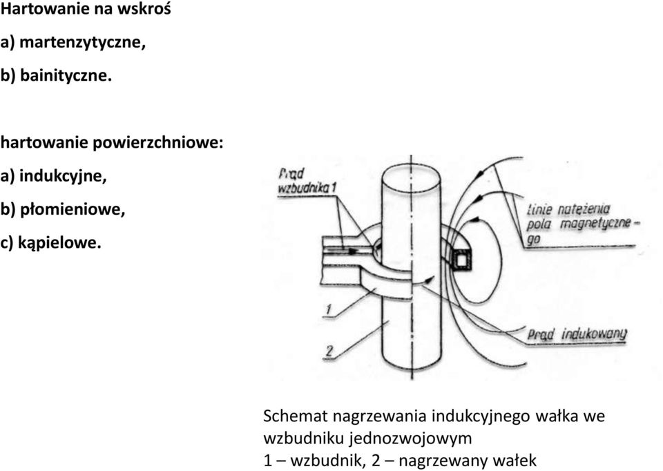 płomieniowe, c) kąpielowe.