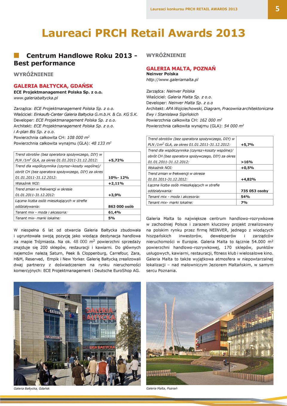 z o.o. i A-plan Bis Sp. z o.o. Powierzchnia całkowita CH: 108 000 m 2 Powierzchnia całkowita wynajmu (GLA): 48 133 m 2 Trend obrotów (bez operatora spożywczego, DIY) w PLN /1m 2 GLA, za okres 01.