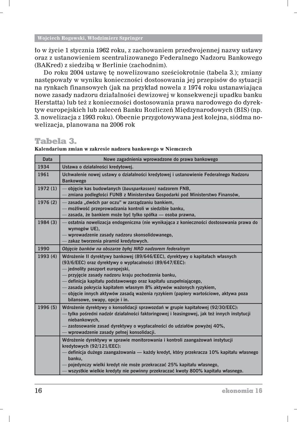 ); zmiany nastêpowa³y w wyniku koniecznoœci dostosowania jej przepisów do sytuacji na rynkach finansowych (jak na przyk³ad nowela z 1974 roku ustanawiaj¹ca nowe zasady nadzoru dzia³alnoœci dewizowej