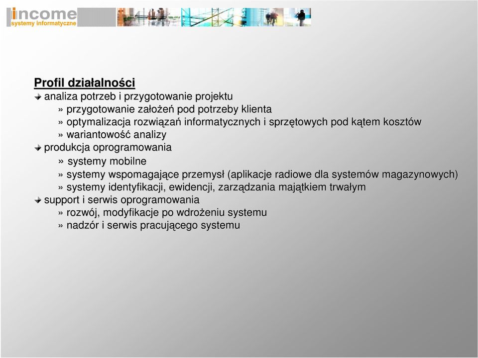 systemy wspomagaj ce przemysł (aplikacje radiowe dla systemów w magazynowych)» systemy identyfikacji, ewidencji, zarz dzania