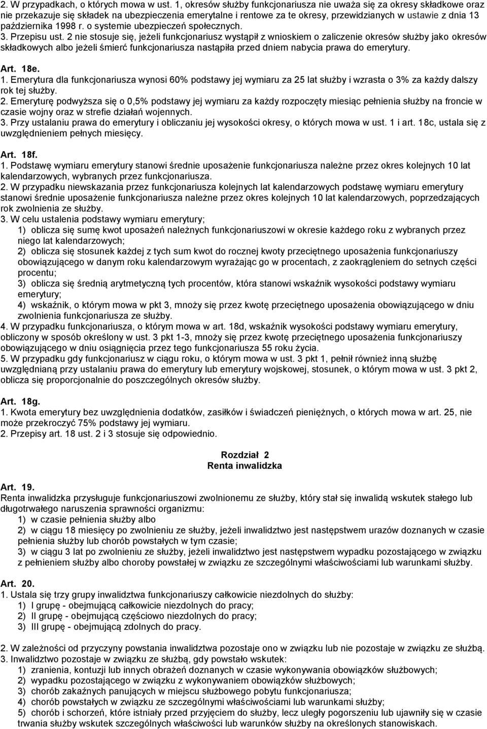 1998 r. o systemie ubezpieczeń społecznych. 3. Przepisu ust.