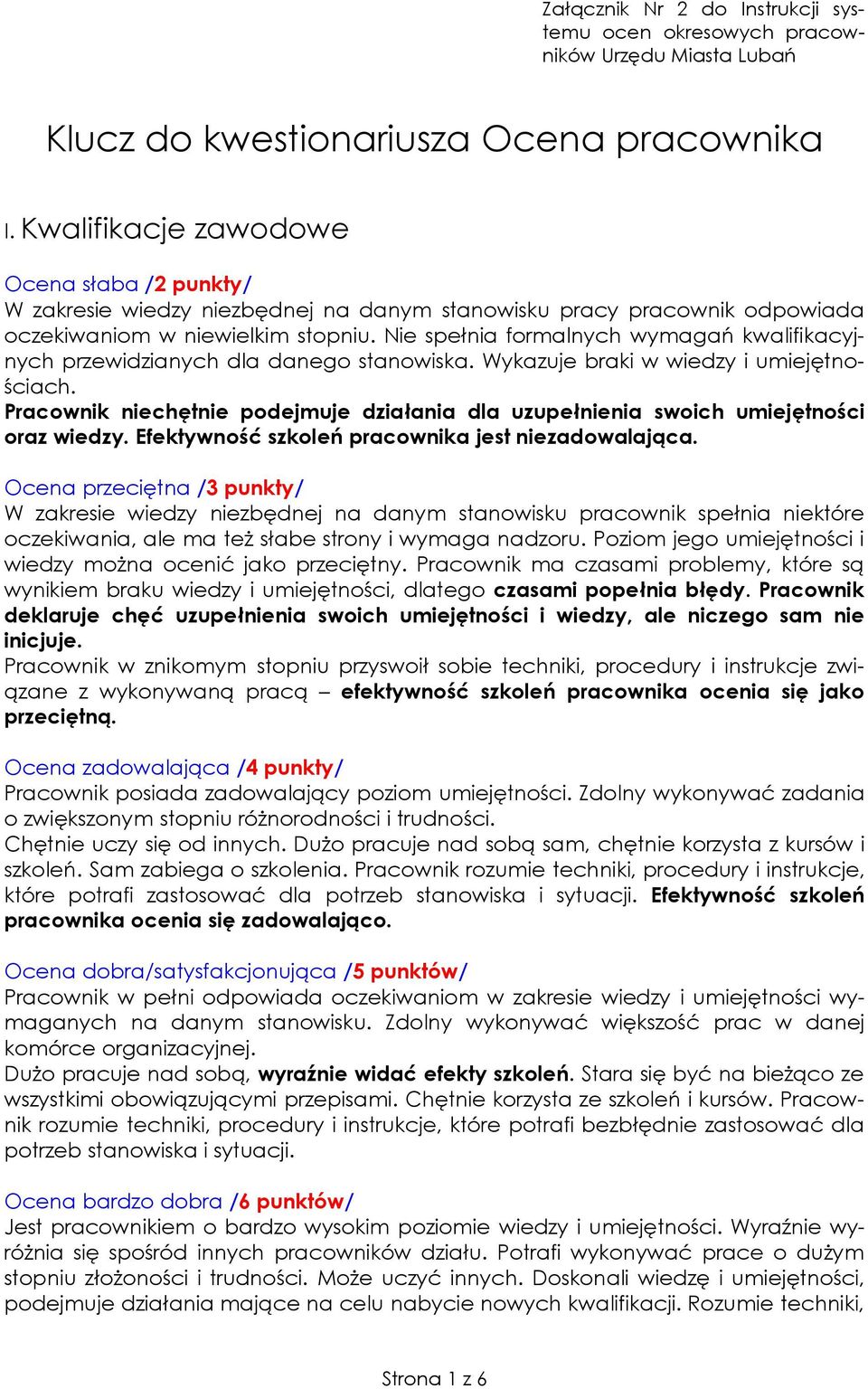 Nie spełnia formalnych wymagań kwalifikacyjnych przewidzianych dla danego stanowiska. Wykazuje braki w wiedzy i umiejętnościach.