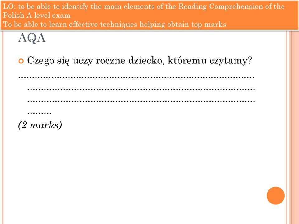 któremu czytamy?