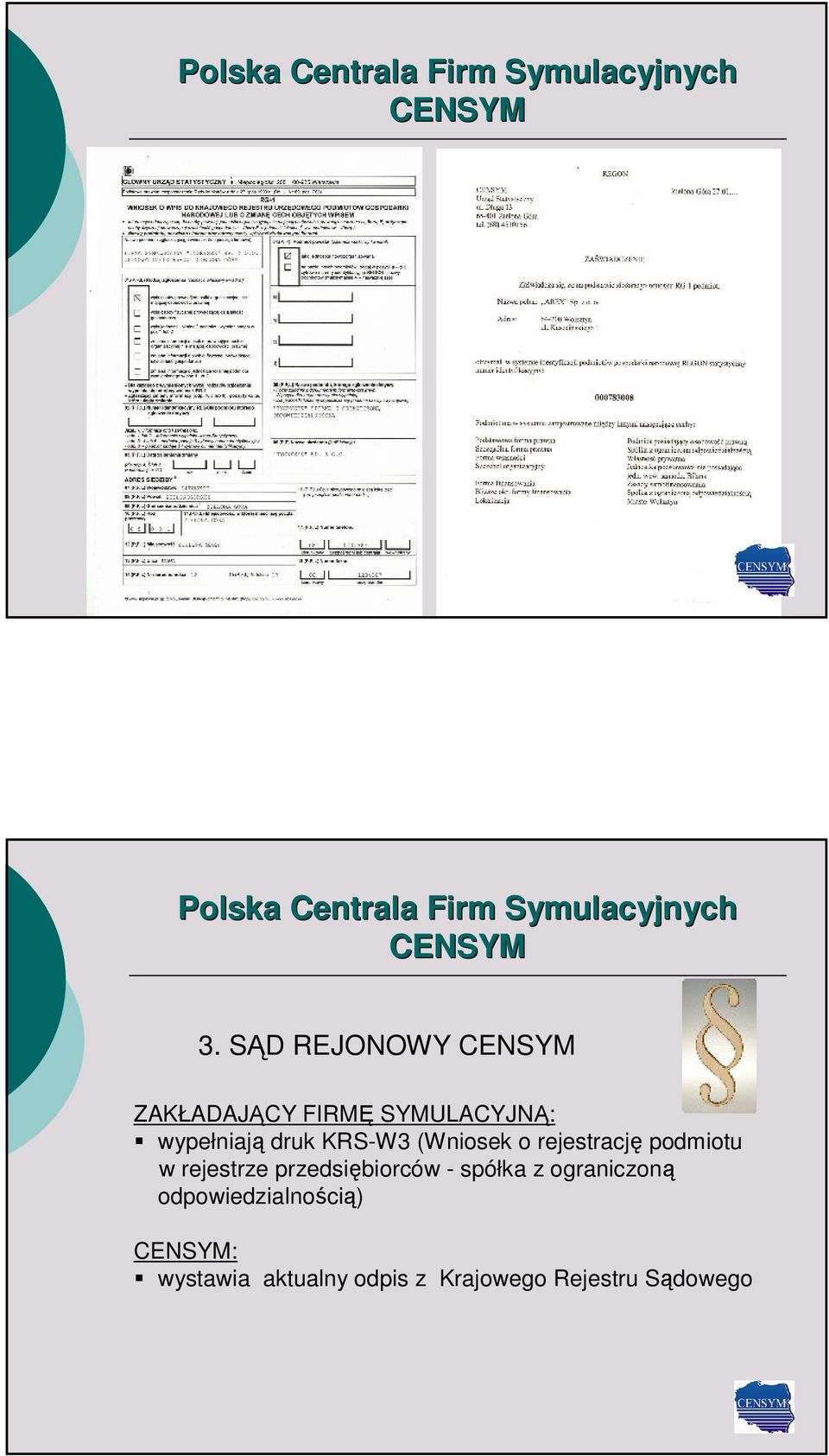 rejestrze przedsiębiorców - spółka z ograniczoną