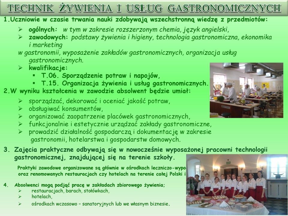 Organizacja żywienia i usług gastronomicznych. 2.