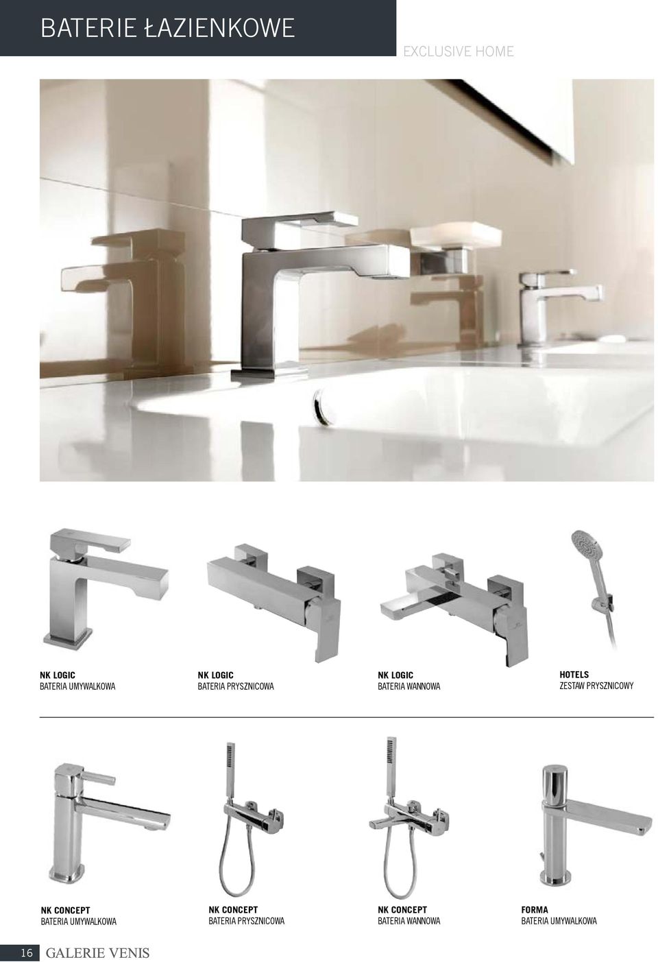 PRYSZNICOWY NK CONCEPT BATERIA UMYWALKOWA NK CONCEPT BATERIA