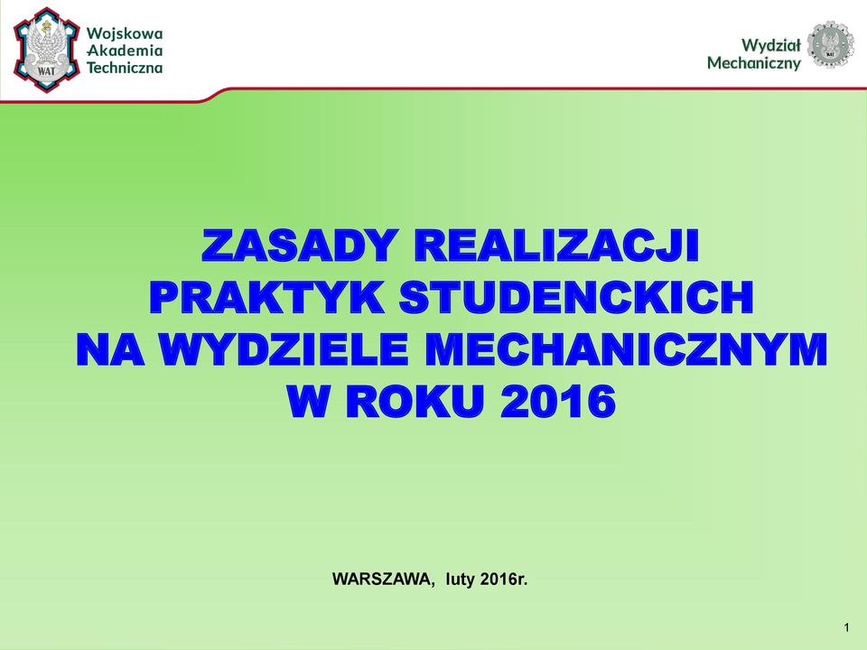 WYDZIELE MECHANICZNYM W