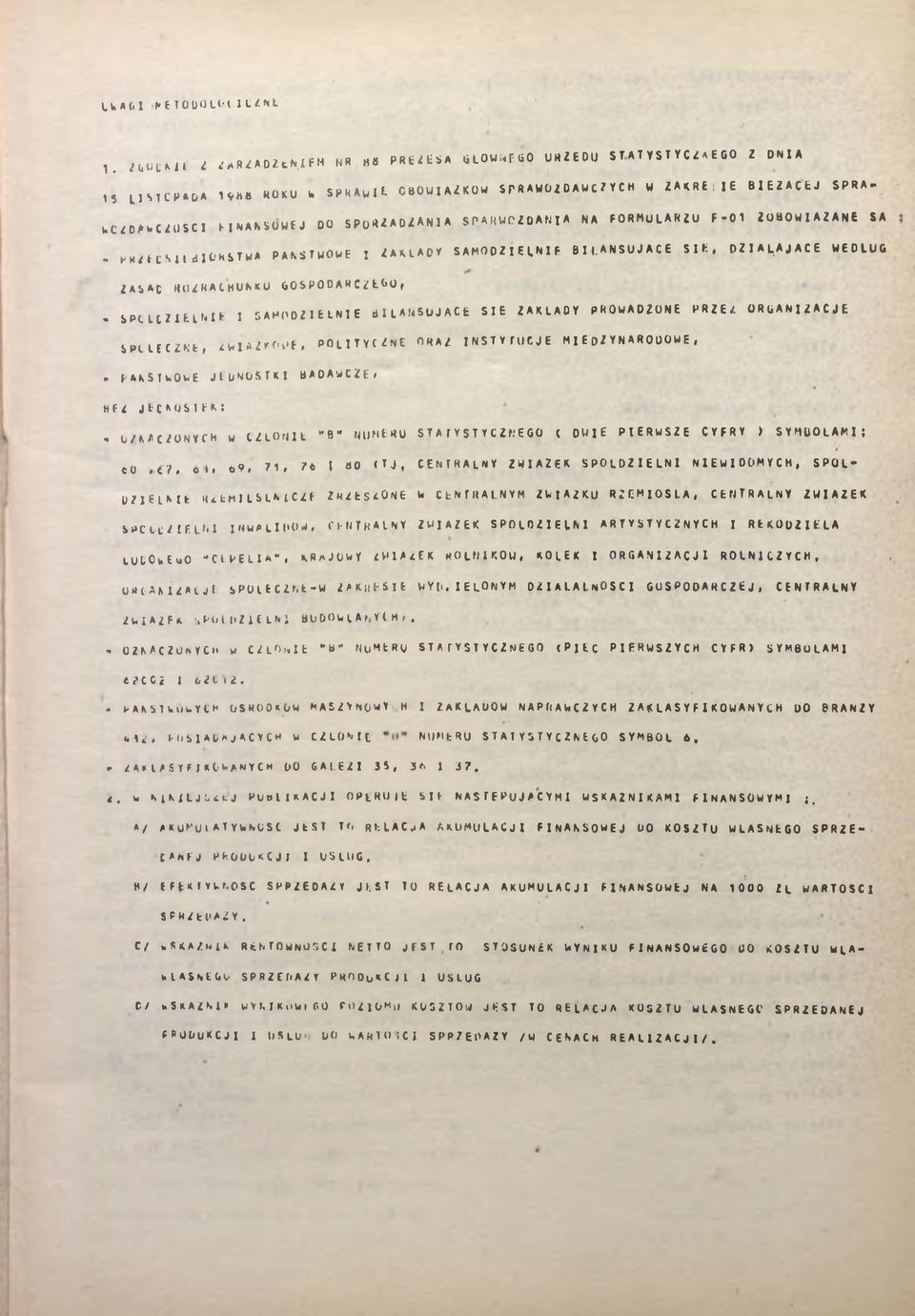 BLANSUJĄCE SE, DZAL/JACE WEDŁUG Z A S A C ROZRACHUNKU GOSPODARCZEGO,.