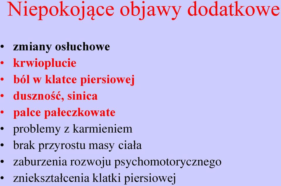 problemy z karmieniem brak przyrostu masy ciała zaburzenia