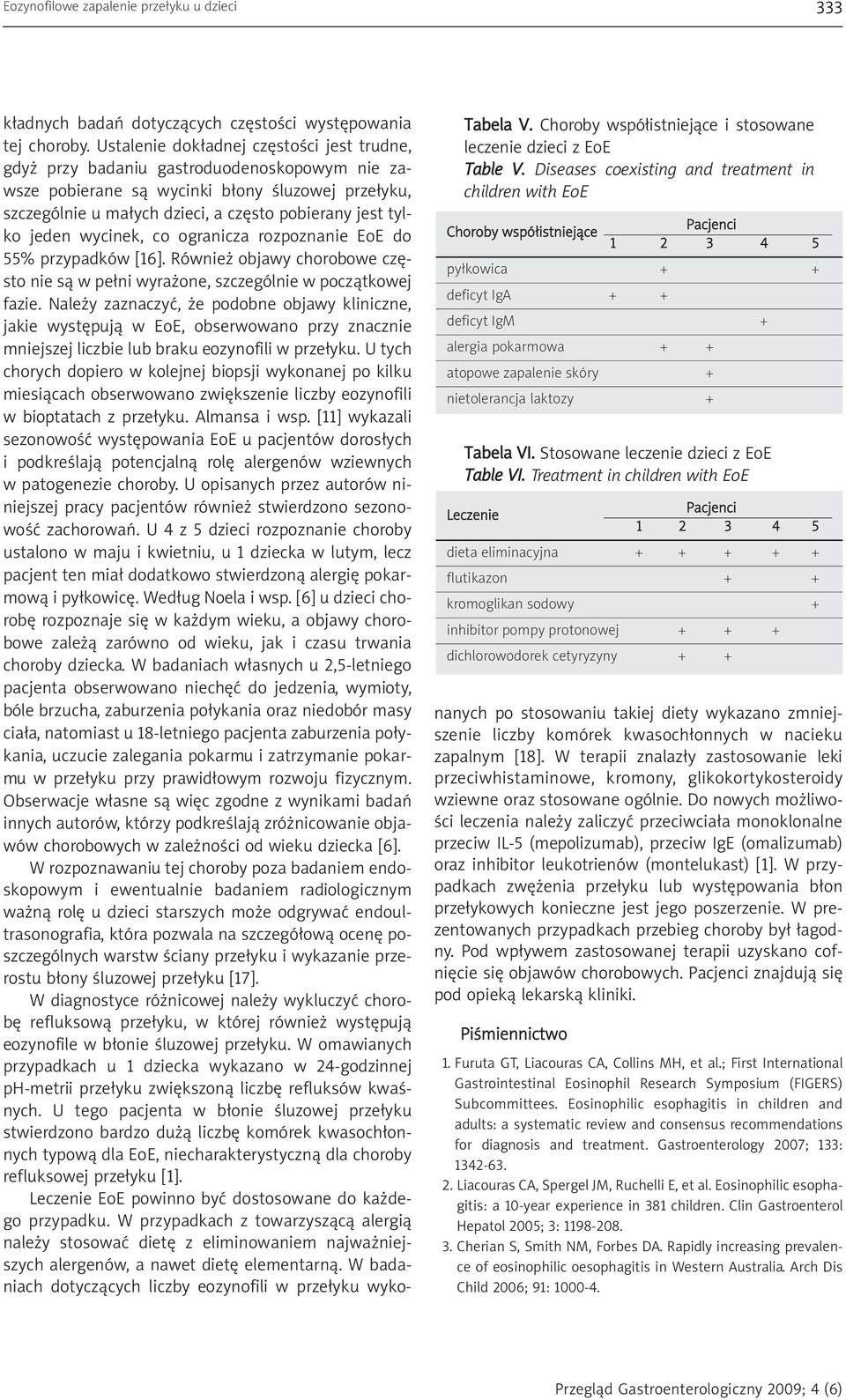 Ustalenie dokładnej częstości jest trudne, gdyż przy badaniu gastroduodenoskopowym nie zawsze pobierane są wycinki przełyku, szczególnie u małych dzieci, a często pobierany jest tylko jeden wycinek,