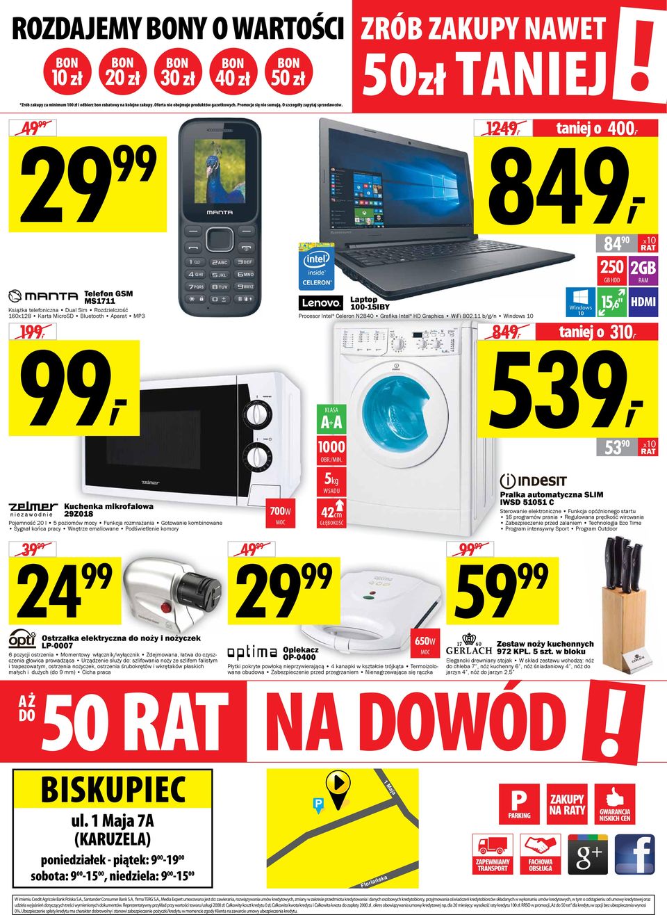 29 49 Telefon GSM MS1711 Książka telefoniczna Dual Sim Rozdzielczość 160x128 Karta MicroSD Bluetooth Aparat MP3 1, Laptop 100-15IBY Procesor Intel Celeron N2840 Grafi ka Intel HD Graphics WiFi 802.