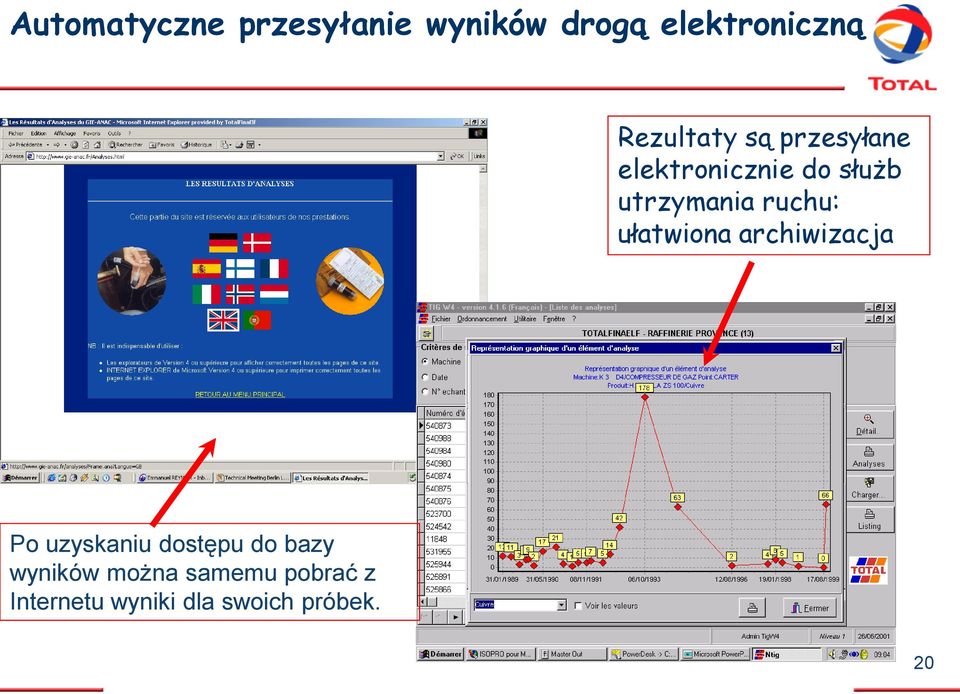 ruchu: ułatwiona archiwizacja Po uzyskaniu dostępu do bazy