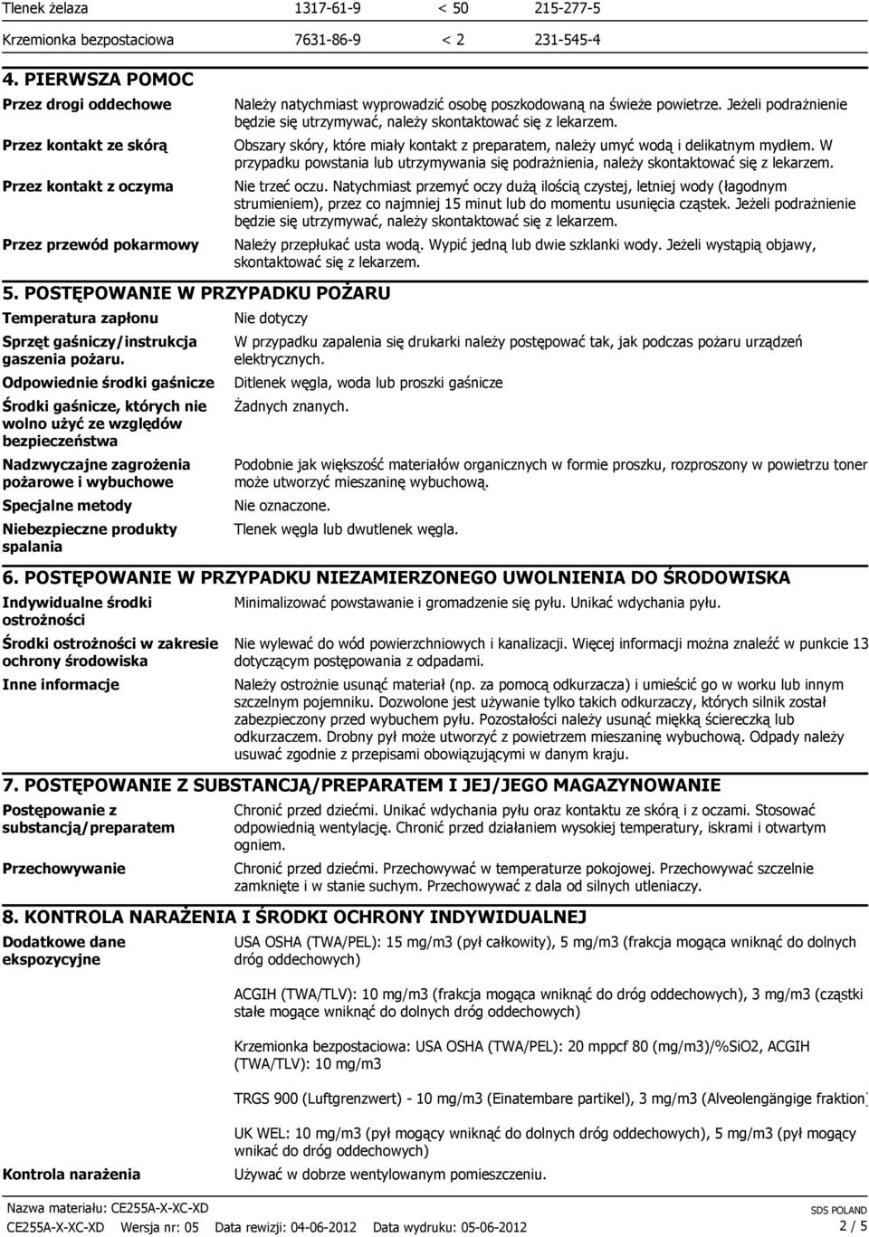 JeŜeli podraŝnienie będzie się utrzymywać, naleŝy skontaktować się z lekarzem. Obszary skóry, które miały kontakt z preparatem, naleŝy umyć wodą i delikatnym mydłem.