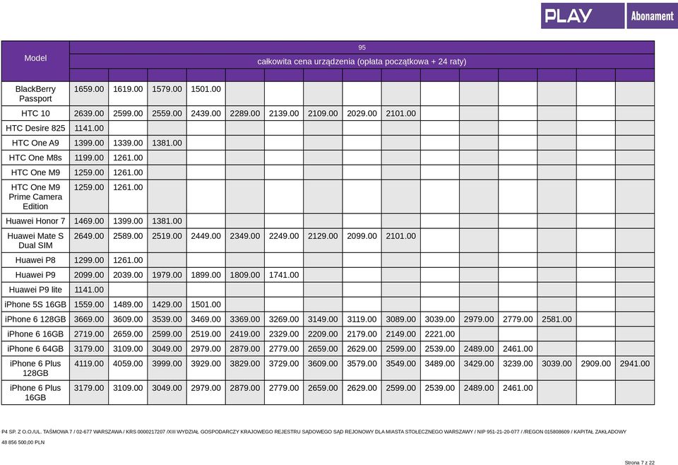 9.00 20.00 Huawei P8 299.00 26.00 Huawei P9 2099.00 2039.00 979.00 899.00 809.00 74.00 Huawei P9 lite 4.00 iphone 5S 6GB 559.00 489.00 429.00 50.00 iphone 6 28GB 3669.00 3609.00 3539.00 3469.00 3369.