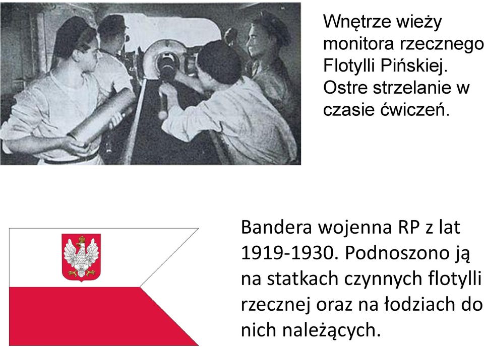 Bandera wojenna RP z lat 1919-1930.