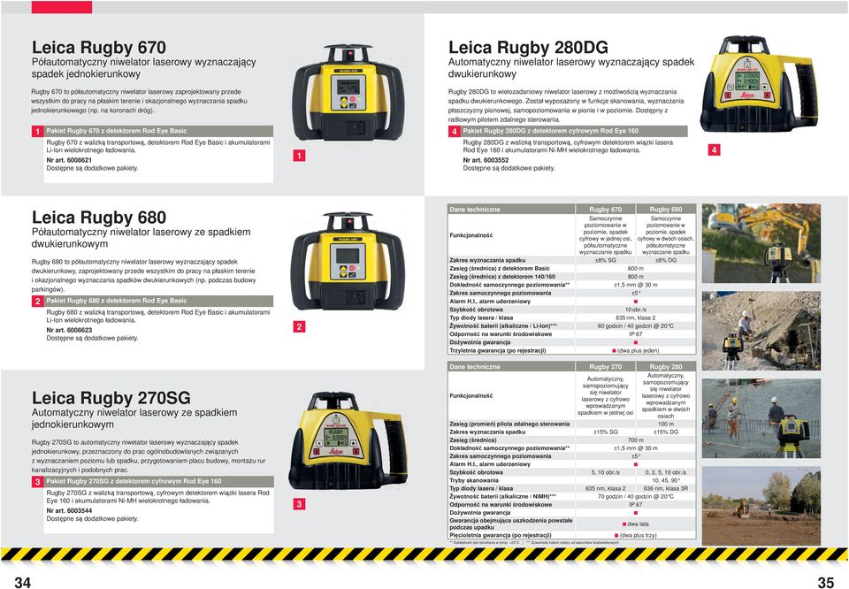 Pakiet Rugby 670 z detektorem Rod Eye Basic Rugby 670 z walizką transportową, detektorem Rod Eye Basic i akumulatorami Li-Ion wielokrotnego ładowania. Nr art. 600862 Dostępne są dodatkowe pakiety.