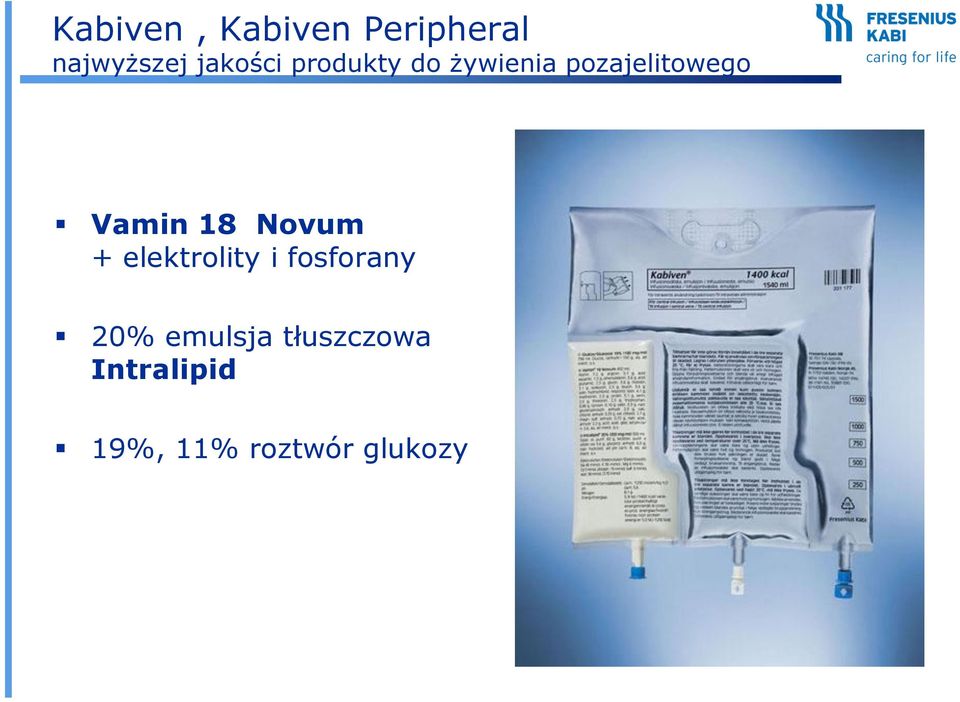 Vamin 18 Novum + elektrolity i fosforany 20%