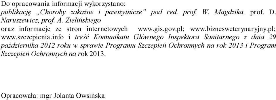 pl; www.szczepienia.