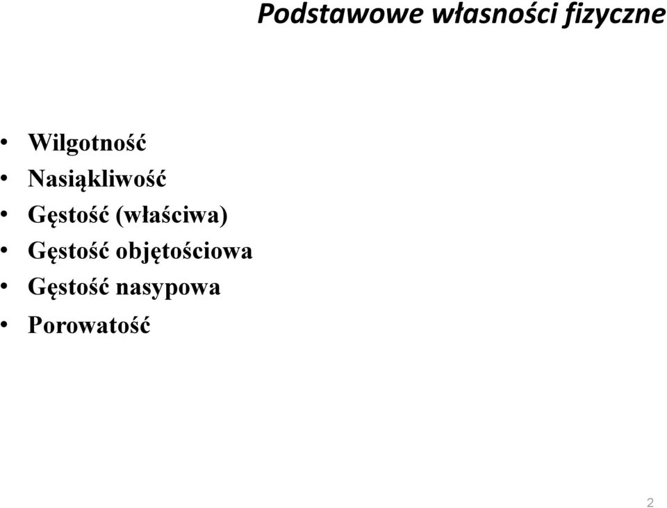 Gęstość (właściwa) Gęstość