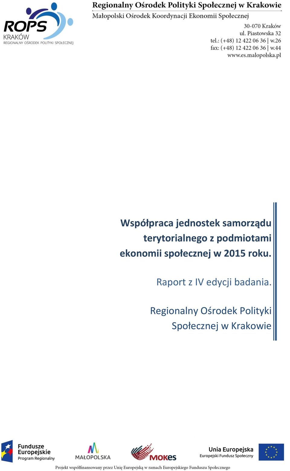 społecznej w 2015 roku.