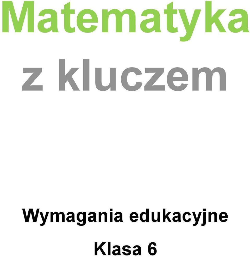 Wymagania