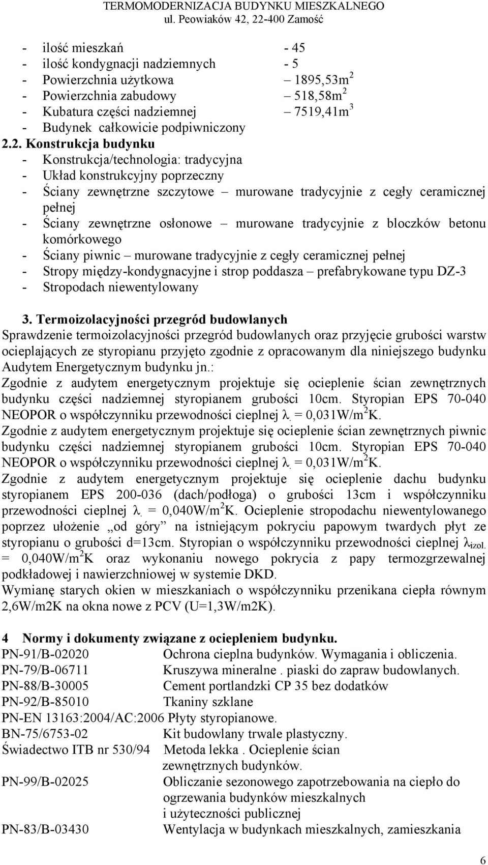 Budynek całkowicie podpiwniczony 2.