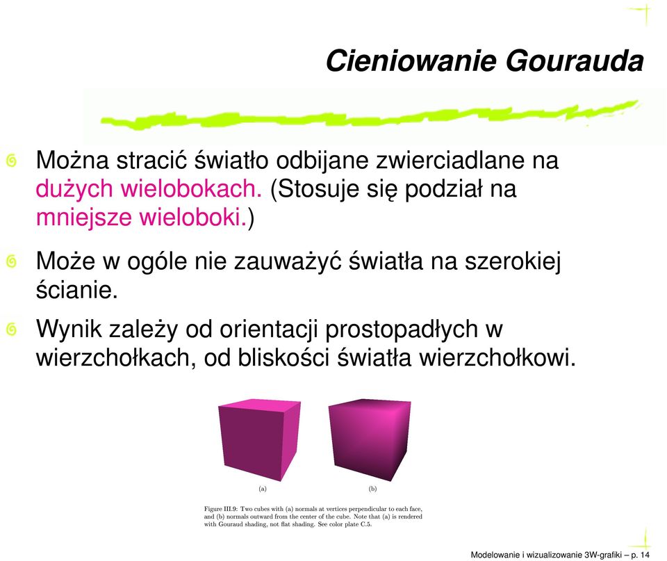 ) Może w ogóle nie zauważyć światła na szerokiej ścianie.