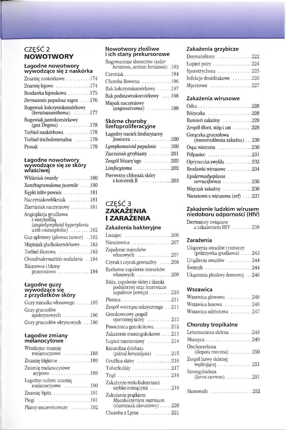 ..179 Łagodne nowotwory wywodzące się ze skóry właściwej Włókniak twardy...180 Xanthogranuloma juvenile....180 Kępki żółte p o w iek...181 Naczyniakowlókniak... 181 Ziaminiak naczyniowy.