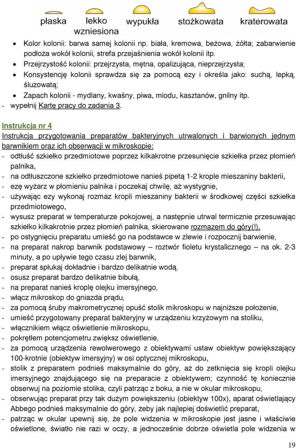 piwa, miodu, kasztanów, gnilny itp. - wypełnij Kartę pracy do zadania 3.