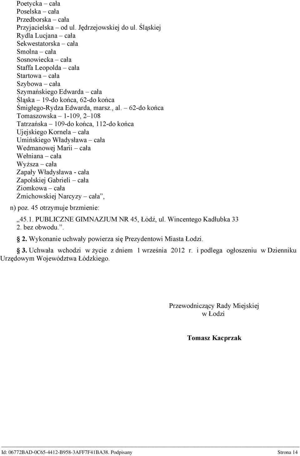 Edwarda, marsz., al.