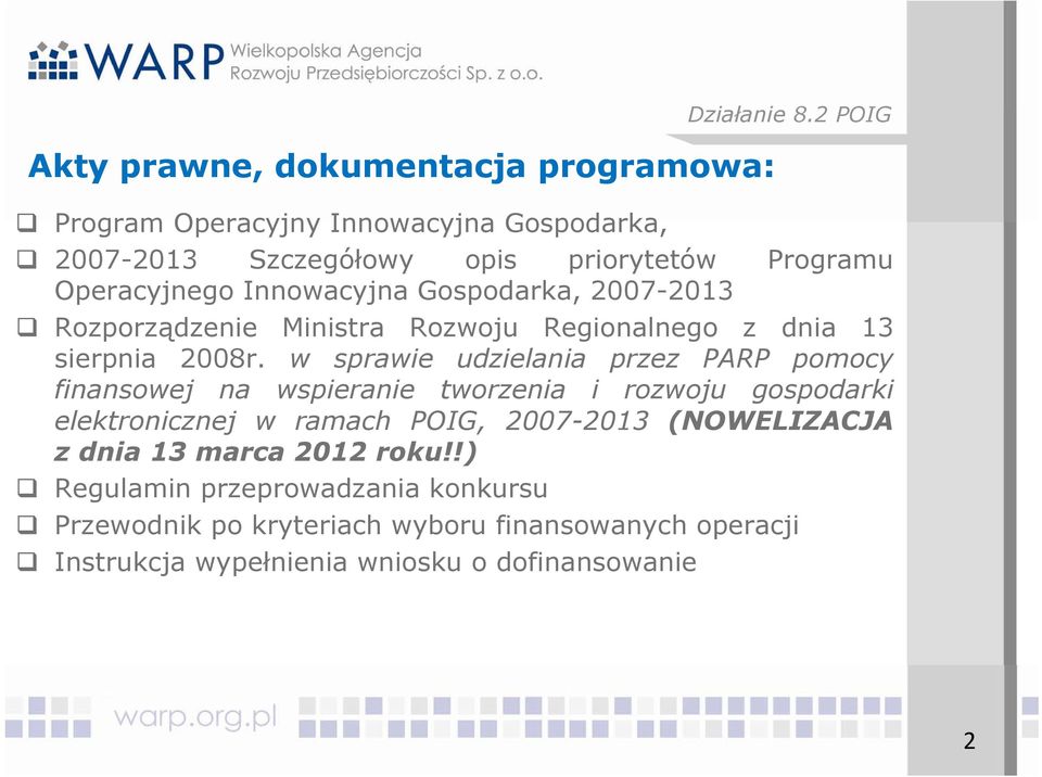 Rozporządzenie Ministra Rozwoju Regionalnego z dnia 13 sierpnia 2008r.
