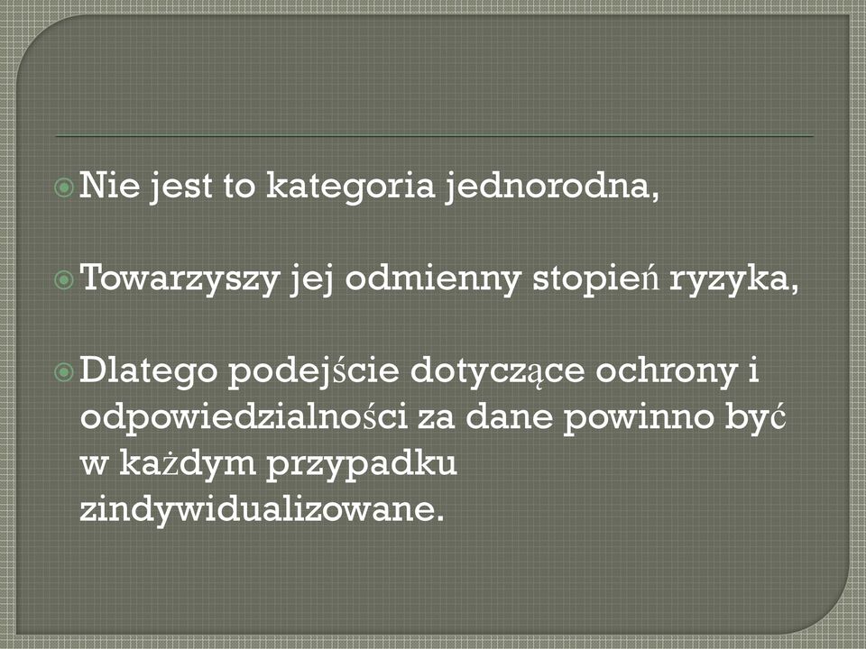 dotyczące ochrony i odpowiedzialności za dane