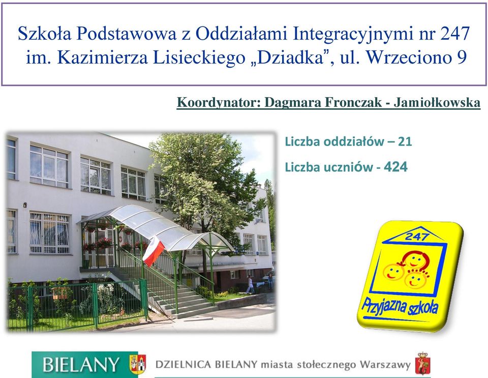 Wrzeciono 9 Koordynator: Dagmara Fronczak -