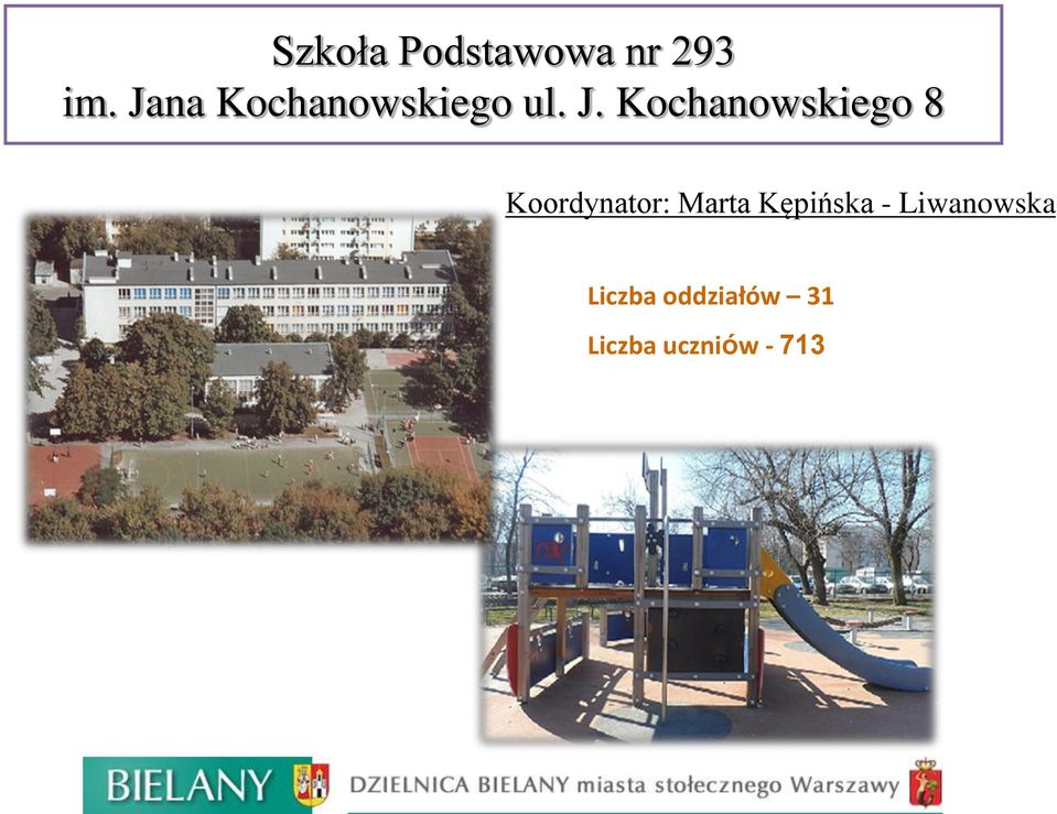 Kochanowskiego 8 Koordynator: Marta