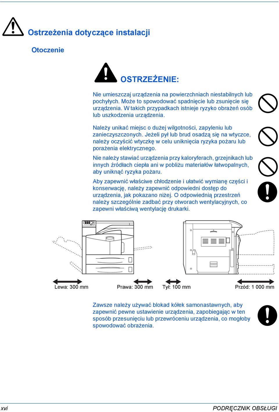 Jeżeli pył lub brud osadzą się na wtyczce, należy oczyścić wtyczkę w celu uniknięcia ryzyka pożaru lub porażenia elektrycznego.