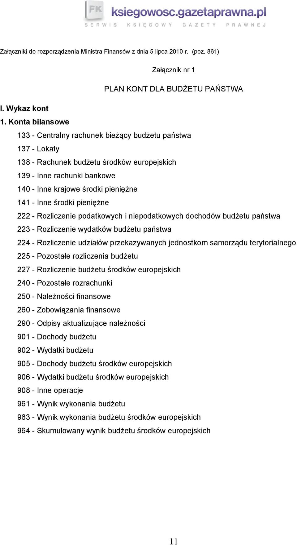 środki pieniężne 222 - Rozliczenie podatkowych i niepodatkowych dochodów budżetu państwa 223 - Rozliczenie wydatków budżetu państwa 224 - Rozliczenie udziałów przekazywanych jednostkom samorządu