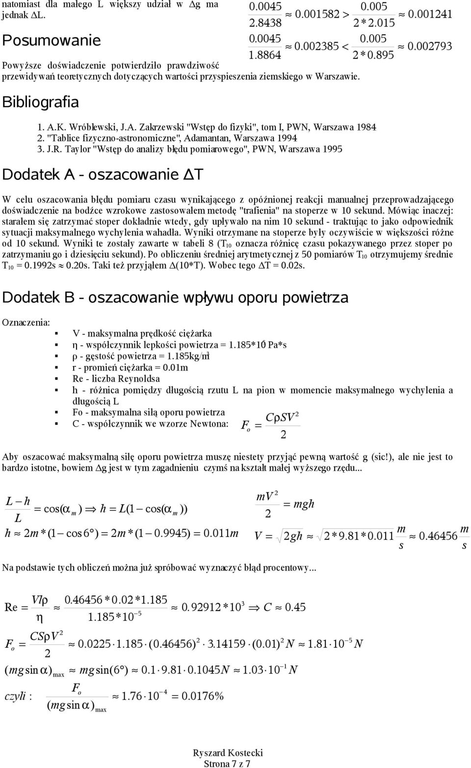 "ablce fzyczno-astronoczne", Adaantan, Warszawa 99. J.R.