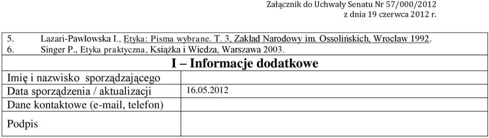 , Etyka praktyczna, Książka i, Warszawa 00.
