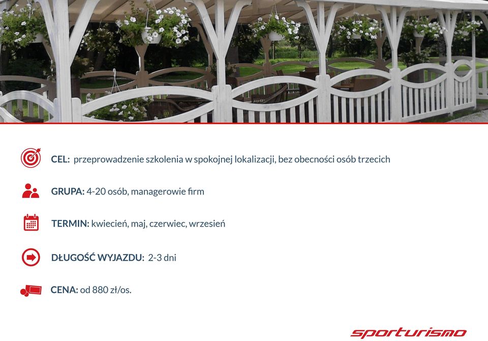 4-20 osób, managerowie firm TERMIN: kwiecień, maj,