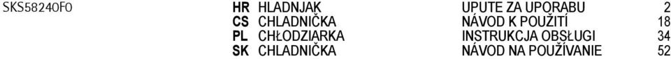 POUŽITÍ 18 PL CHŁODZIARKA INSTRUKCJA