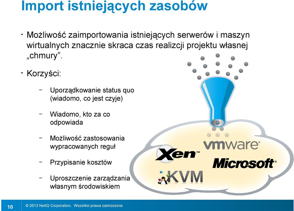 Korzyści: Uporządkowanie status quo (wiadomo, co jest czyje) Wiadomo, kto za co