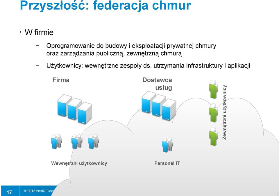 chmurą Użytkownicy: wewnętrzne zespoły ds.