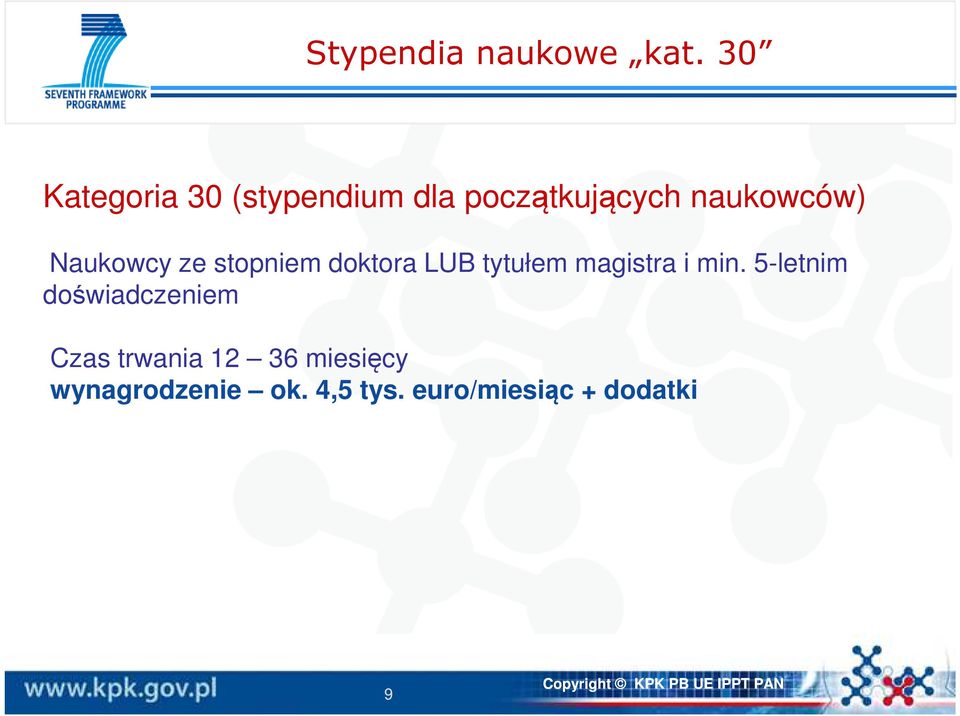 Naukowcy ze stopniem doktora LUB tytułem magistra i min.